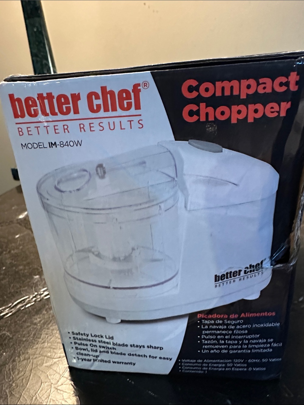 Better Chef Compact Chopper - White - Picture 3 of 9